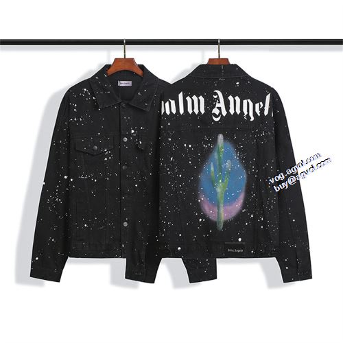 海外セレブ愛用 2021秋冬 パーム・エンジェルス Palm Angels ジャケット ブルゾン 立体的な衿元 パーム エンジェルス スーパーコピー スナップ止め仕様 高級感漂わせる